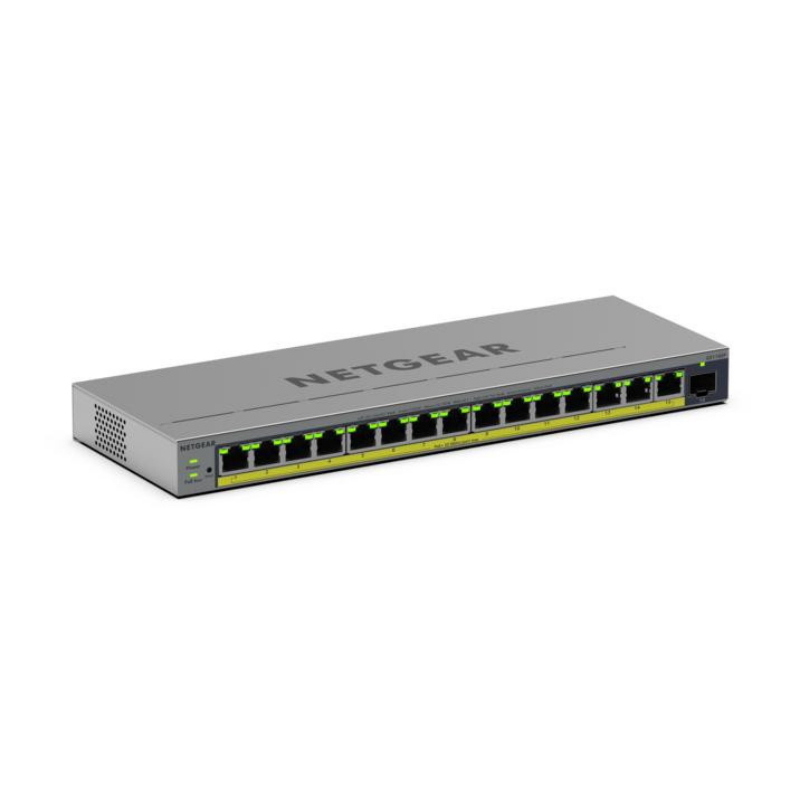 Netgear gs116ep gestito l2/l3 gigabit ethernet (10/100/1000) supporto power over ethernet (poe) grigio