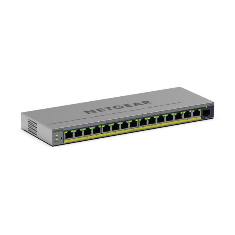 Netgear gs116epp gestito l2/l3 gigabit ethernet (10/100/1000) supporto power over ethernet (poe) grigio