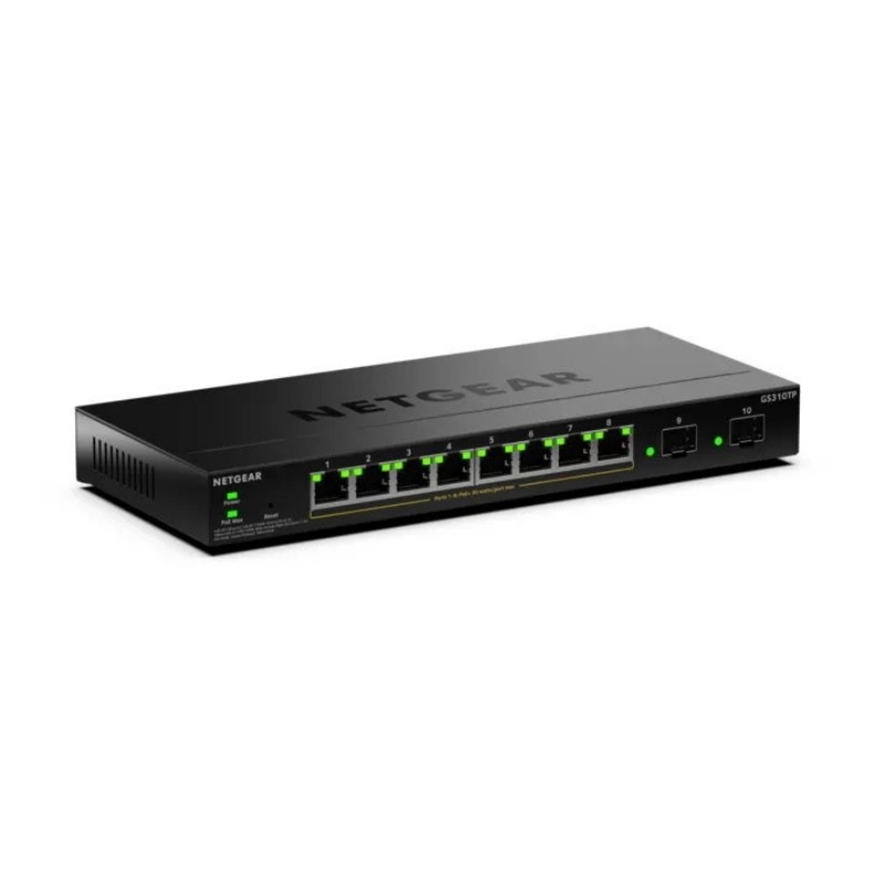 Netgear gs310tpv2 gestito l2/l3 gigabit ethernet (10/100/1000) supporto power over ethernet (poe) desktop nero