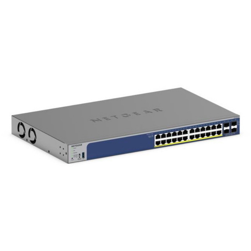 Netgear gs728tx l2/l3 10g ethernet (100/1000/10000) supporto power over ethernet (poe) nero