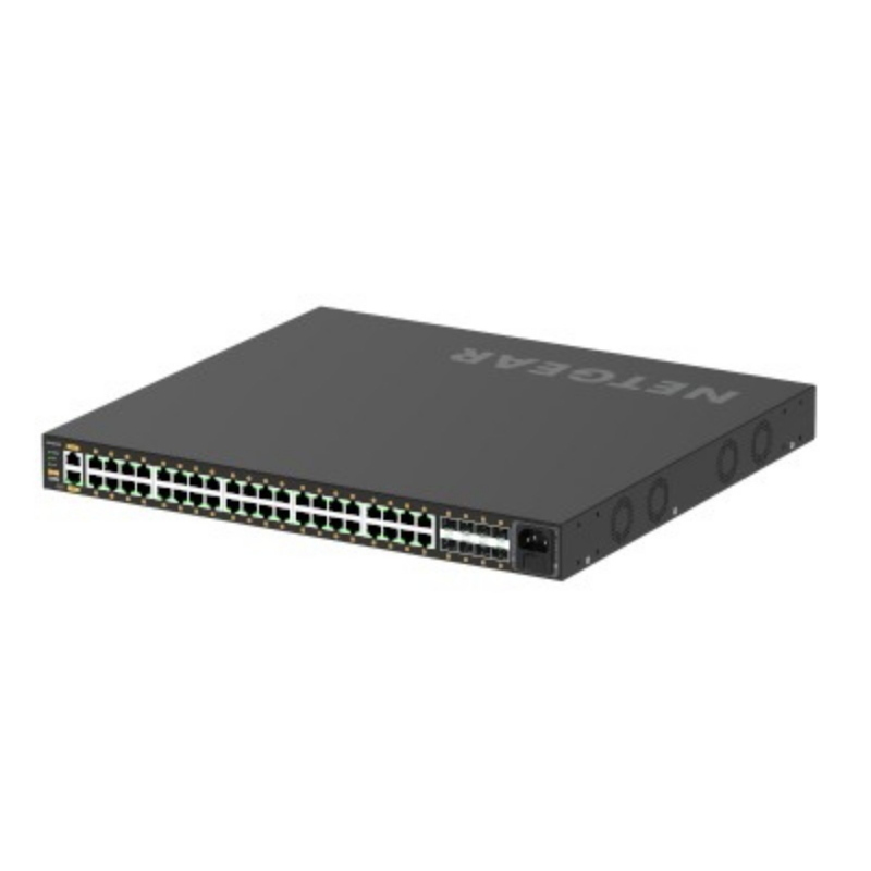 Netgear gsm4248px-100eus switch di rete gestito l2/l3/l4 gigabit ethernet (10/100/1000) supporto power over ethernet (poe) nero
