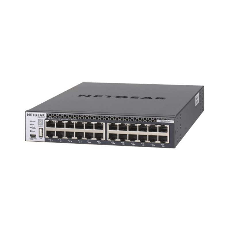 Netgear m4300-24x gestito l3 10g ethernet (100/1000/10000) 1u nero Netgear m4300-24x gestito l3 10g ethernet (100/1000/10000) 1u nero