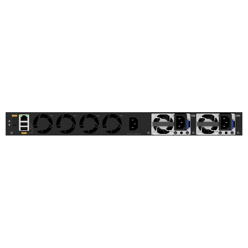 Netgear m4350-48g4xf gestito l3 gigabit ethernet (10/100/1000) supporto power over ethernet (poe) 1u nero