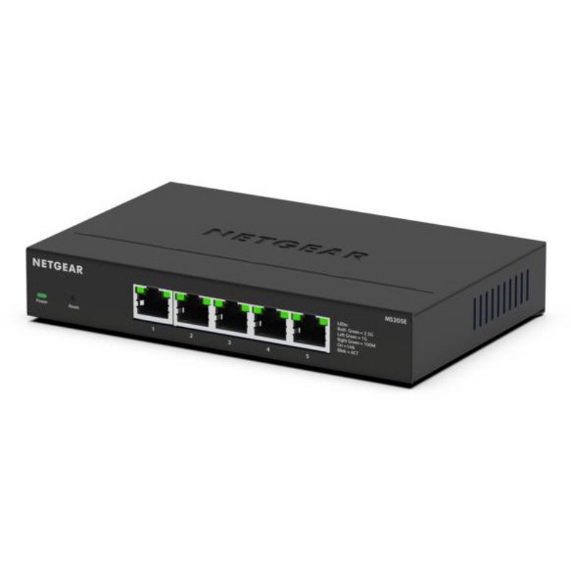 Netgear ms305e non gestito 2.5g ethernet (100/1000/2500) nero Netgear ms305e non gestito 2.5g ethernet (100/1000/2500) nero