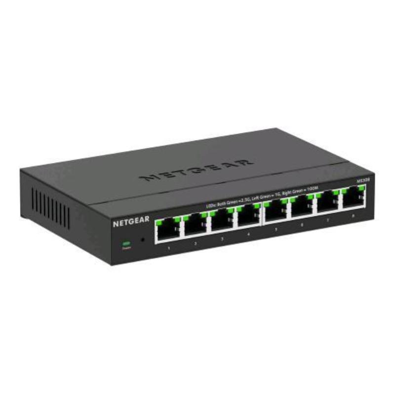 Netgear ms308-100eus switch non gestito multi-gigabit 8 x 100/1000/2.5g desktop nero Netgear ms308-100eus switch non gestito multi-gigabit 8 x 100/1000/2.5g desktop nero