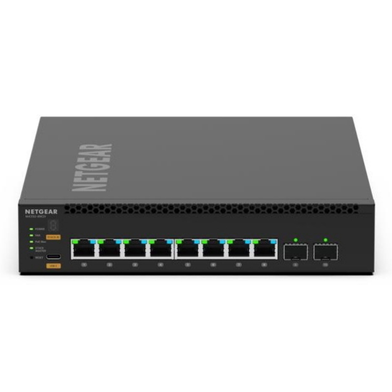 Netgear msm4310 gestito l3 2.5g ethernet (100/1000/2500) supporto power over ethernet (poe) 1u nero