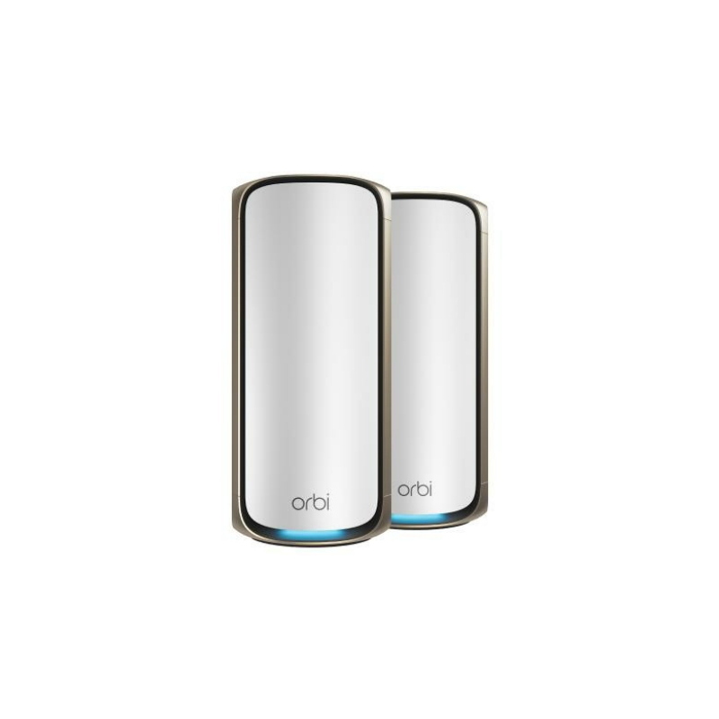Netgear orbi 970 series quad-band wifi 7, 2-pack quad-band (2.4 ghz / 5 ghz-1 / 5 ghz-2 / 6 ghz) wi-fi 6 (802.11ax) grigio 3