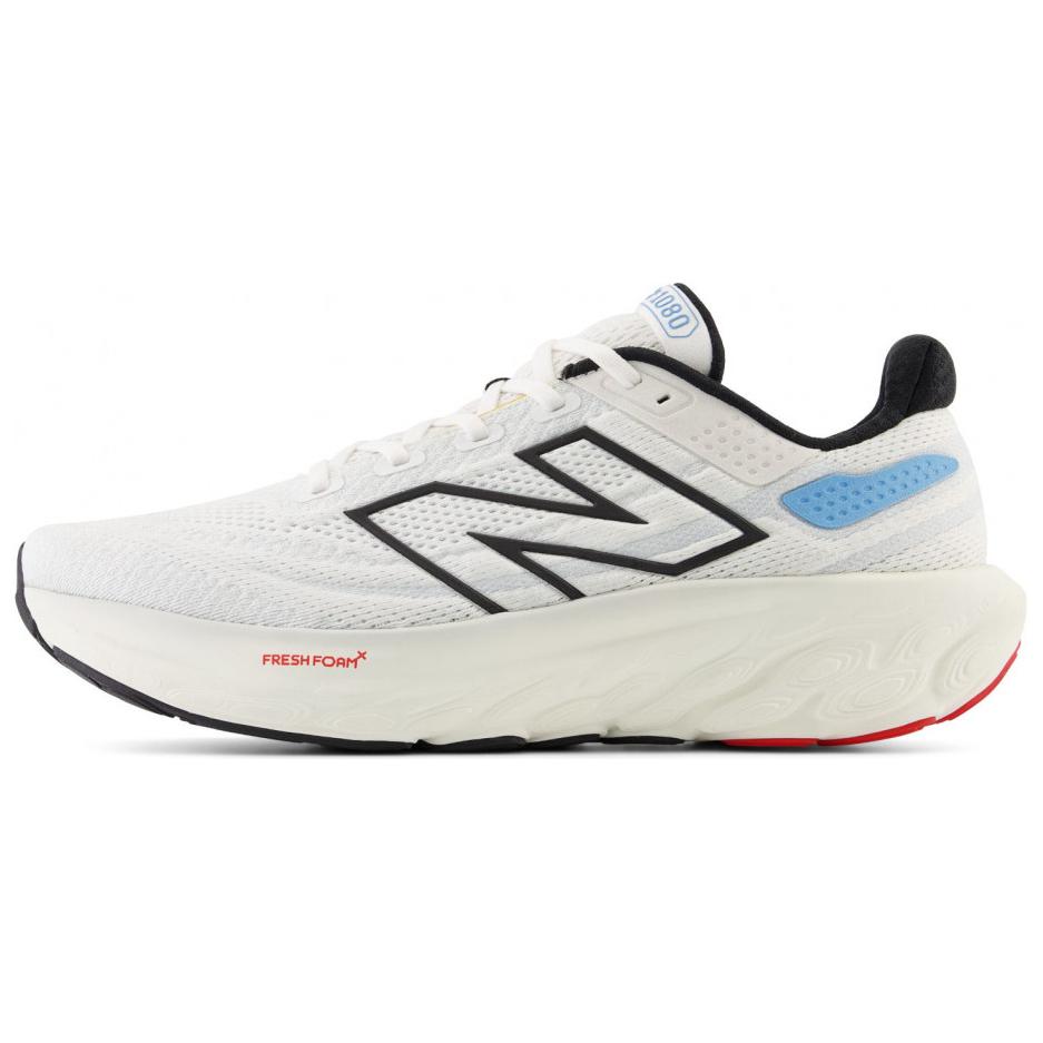 New Balance Fresh Foam X 1080v13 Bianco Blu Costiero Scarpe da Ginnastica da Uomo Nere M108013A 41.5 white
