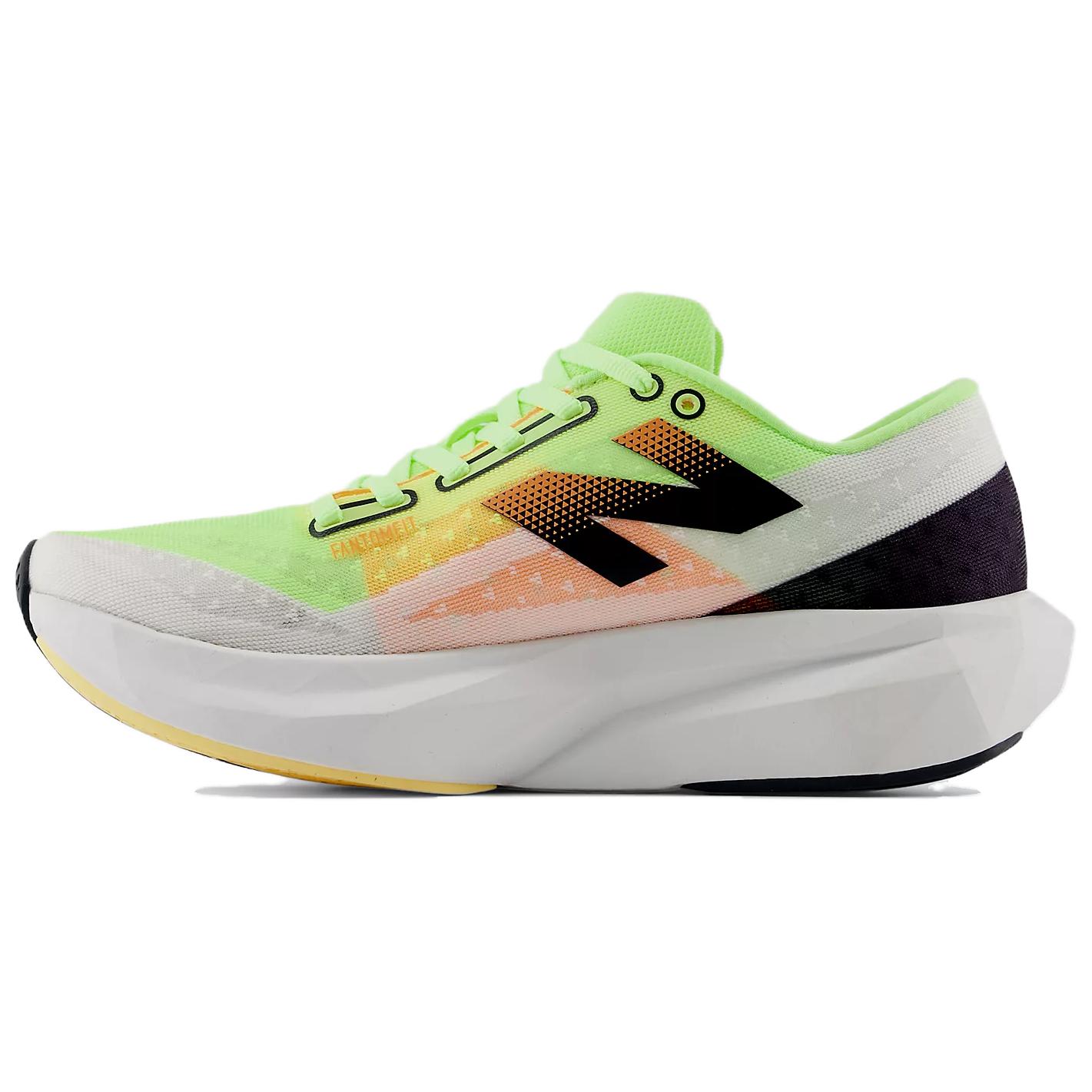 New Balance FuelCell Rebel v4 Bianco Lime Sbiancato Fluo Uomo Sneakers Lime Sbiancato-Fluo Mango Caldo MFCXLL4 44.5 beige