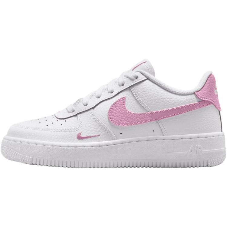 Nike Air Force 1 Versatili Comode Basse Scarpe da Basket per Bambini Sneaker per Bambini Rosa Bianco IO7403103 37.5 white