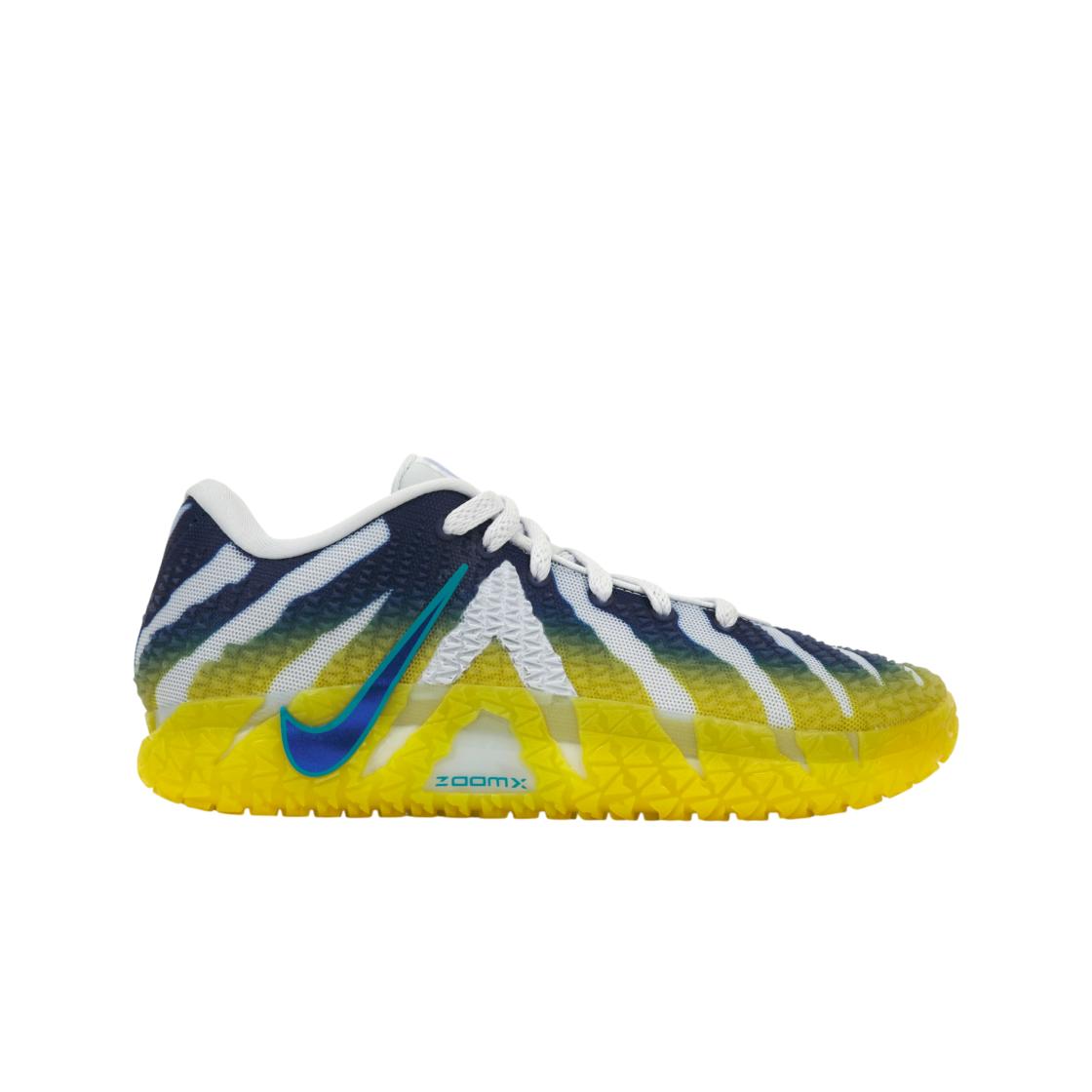 Nike Ja 3 EP Murray State Scarpe da Ginnastica da Uomo Giallo Platino Puro Blu Reale Profondo HF2794-004 38.5 blue