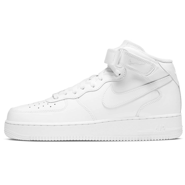 Nike Uomo Air Force 1 Mid 07 Triple White Scarpe da Ginnastica da Uomo CW2289-111 40.5 white