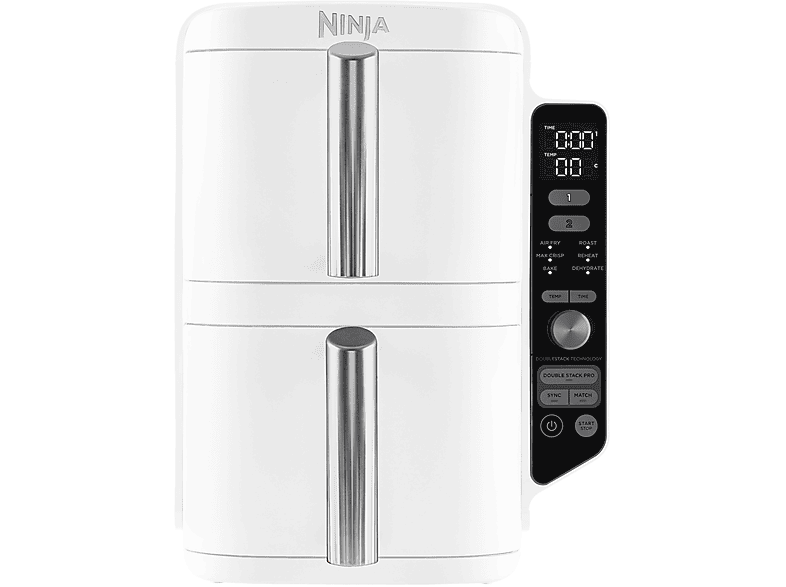 NINJA DOUBLE STACK XL DA 9,5L FRIGGITRICE AD ARIA, capacità 9,5 l, Max potenza 2470 W, Bianco