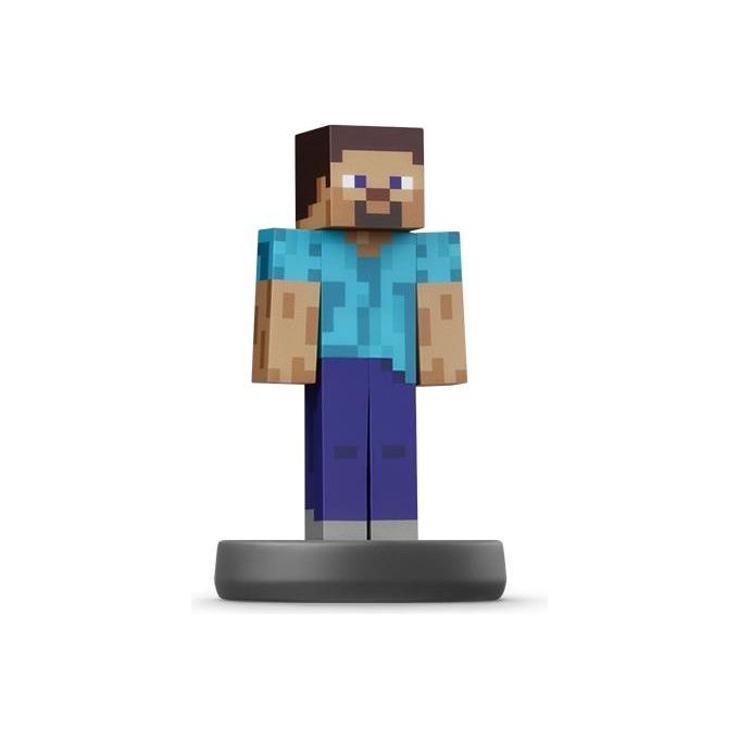 Nintendo 38105 Super Smash Bros. Amiibo Steve e Alex Minecraft Figura da Gioco Interattiva con Chip NFC 2 Pezzi colore Multicolore