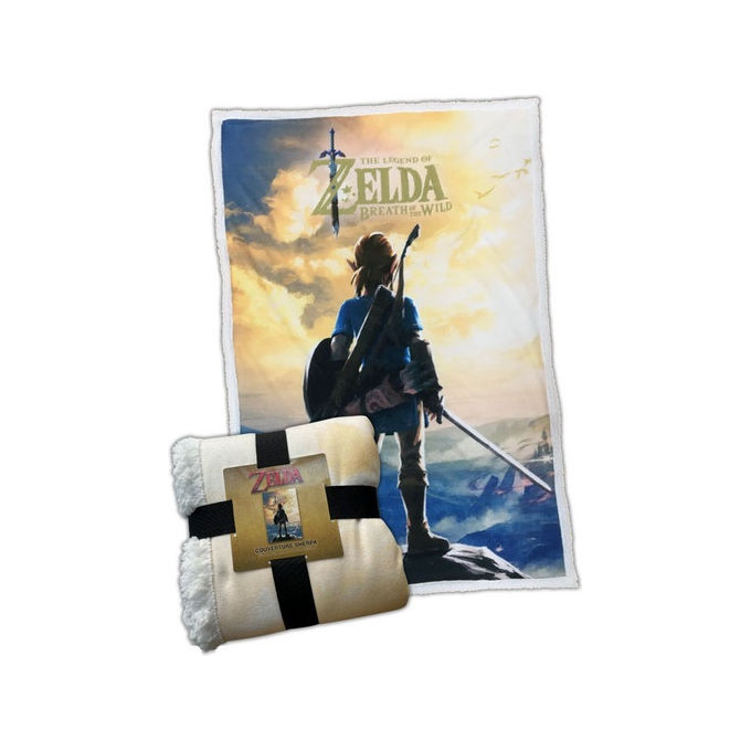 Nintendo NO672NIN042 Coperta Sherpa The Legend of Zelda Breath of The Wild 100x150cm Pile