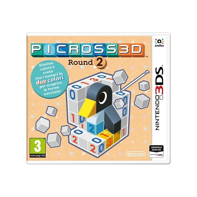 Nintendo Picross 3D Round 2 Gioco Nintendo 3DS e 2DS Rompicapo Puzzle Versione Italiana