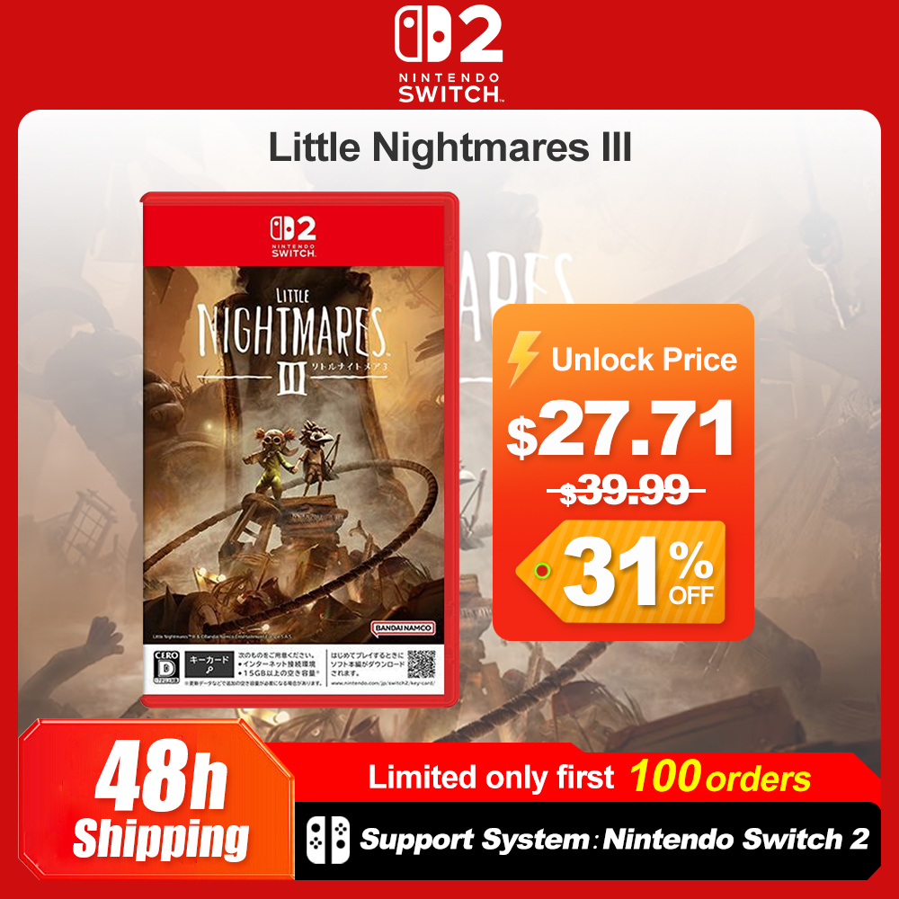 Nintendo Switch 2 Little Nightmares 3 Offerte di giochi 100% nuova carta da gioco fisica originale Supporto 1-2 giocatori per Nintendo Switch 2