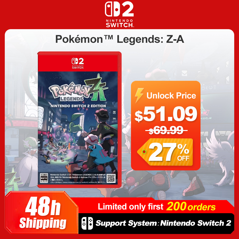 Nintendo Switch 2 Pokemon Legends ZA Juegos Offerte di giochi Scheda di gioco fisica ufficiale al 100% Gioco Pokemon RPG per Nintendo Switch 2