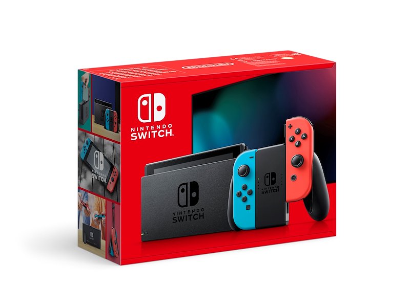 NINTENDO Switch con Joy-Con Rosso Neon e Blu