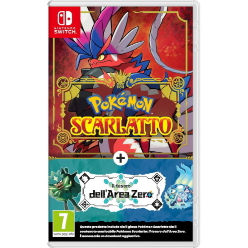 Nintendo switch pokemon scarlatto + espansione il tesoro dell`area zero edizione italiana