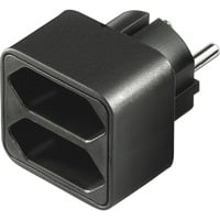 NK 002 adattatore per presa di corrente Tipo C (Europlug) Nero, Adattatore presa