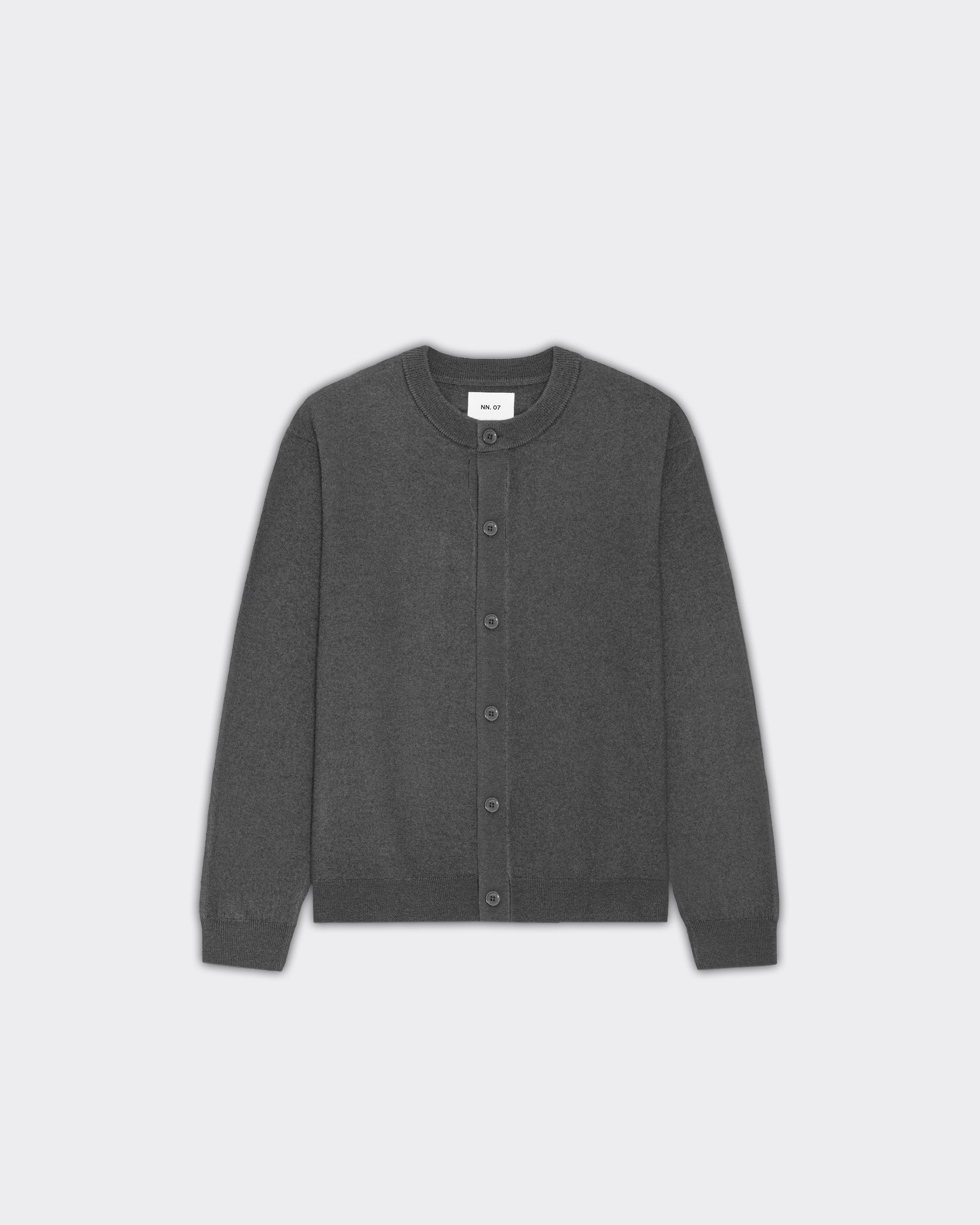 NN07 Cardigan Jasper Charcoal Mist