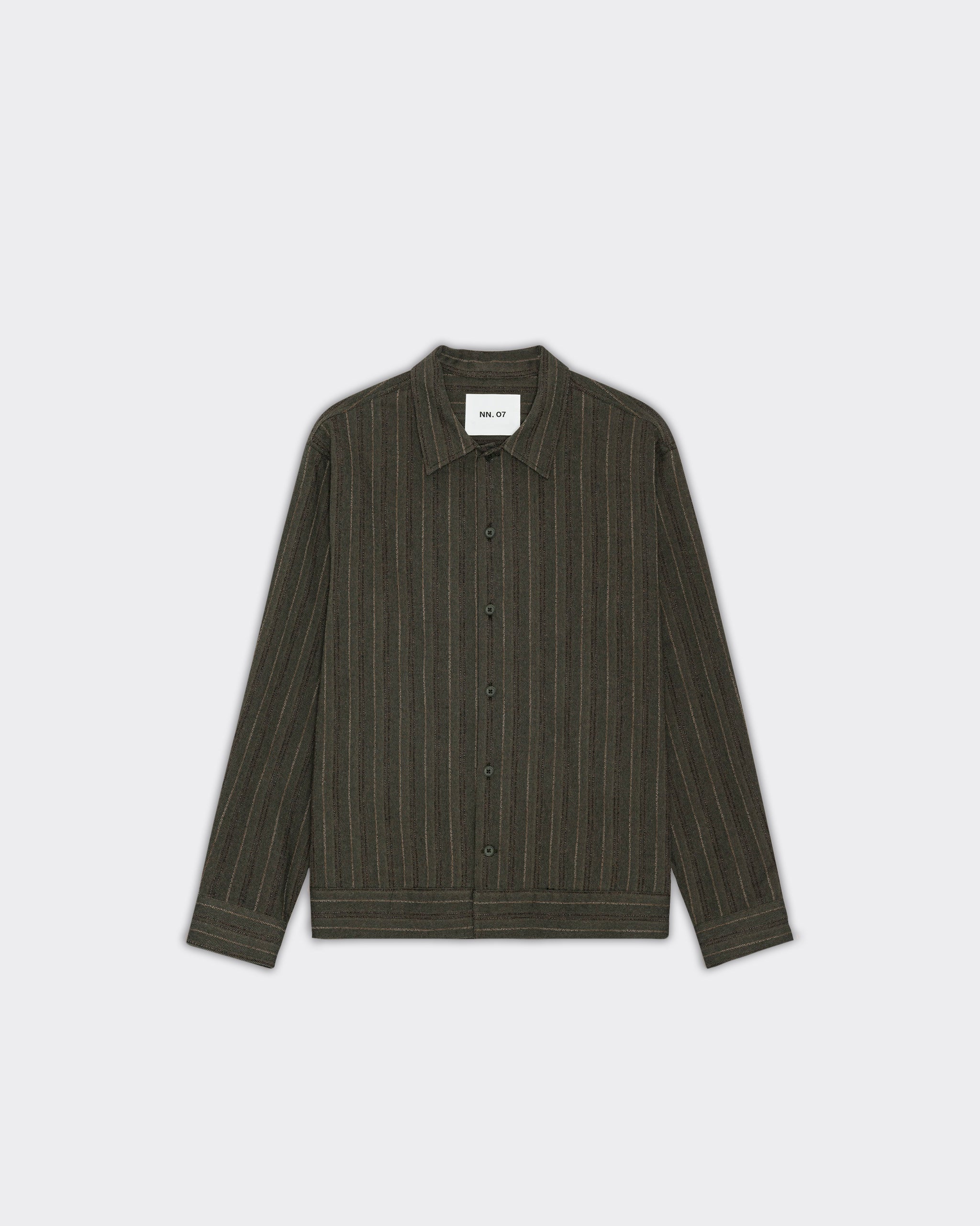 NN07 Oveshirt Reed Shadow Moss