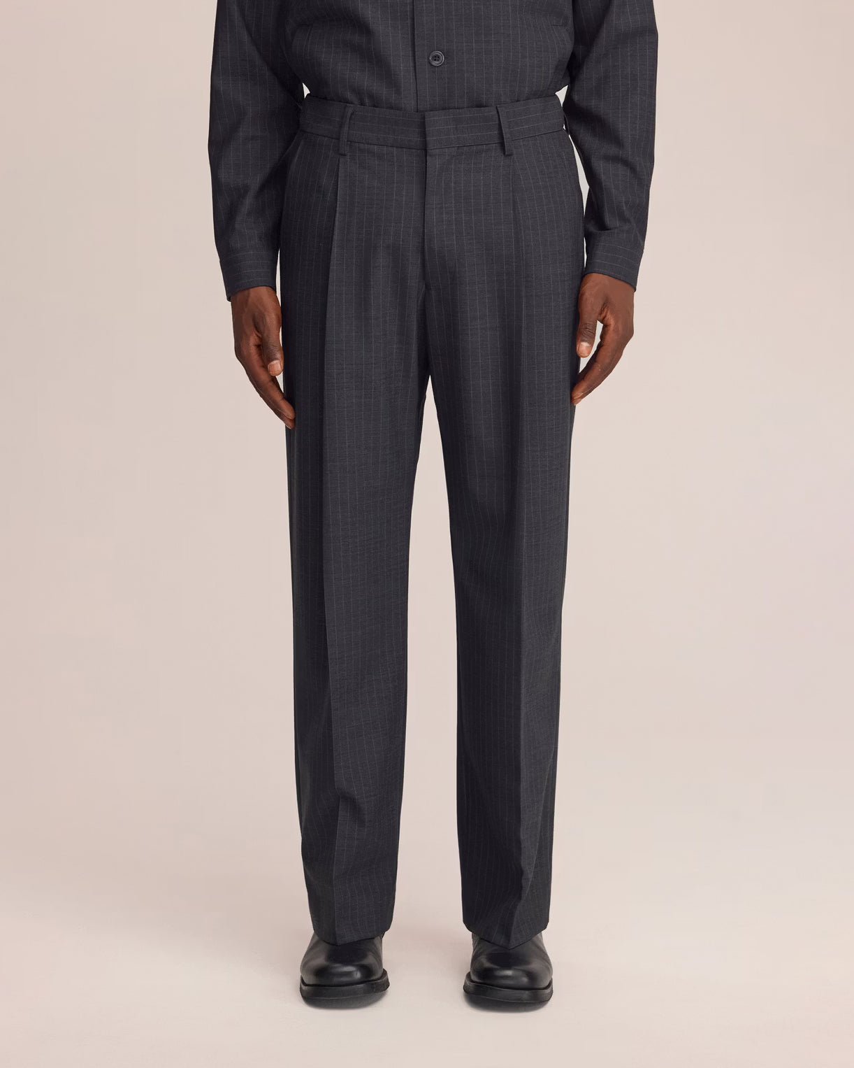 NN07 Pantalone Kay Dark Grey Stripe
