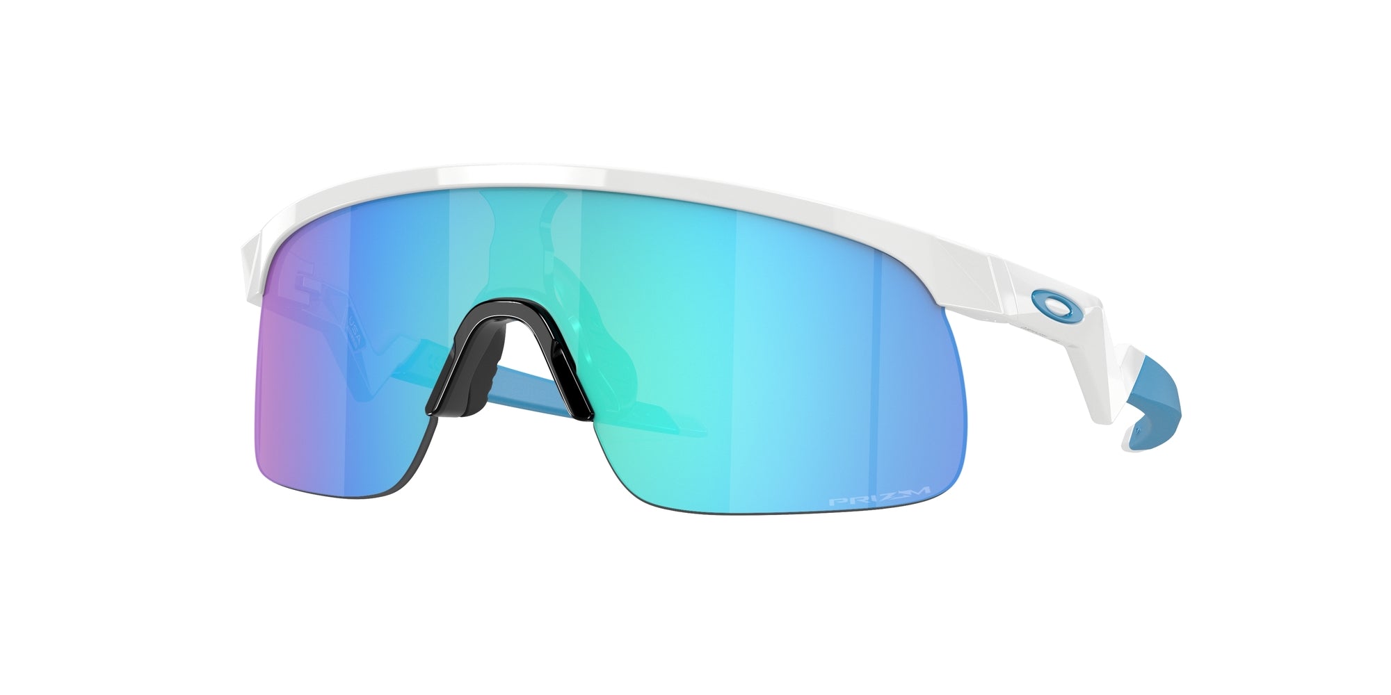 Oakley Bambino Oakley OJ9010 RESISTOR 901007 Occhiali da sole bambino O_Matter Bianco Prizm Sapphire Maschera Normale Prizm