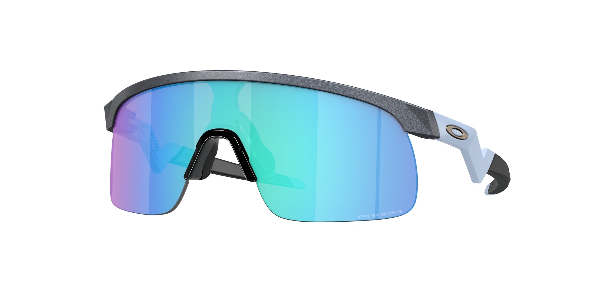 Oakley Bambino Oakley OJ9010 RESISTOR 901016 Occhiali da sole bambino O_Matter Grigio Blu Maschera Normale Prizm