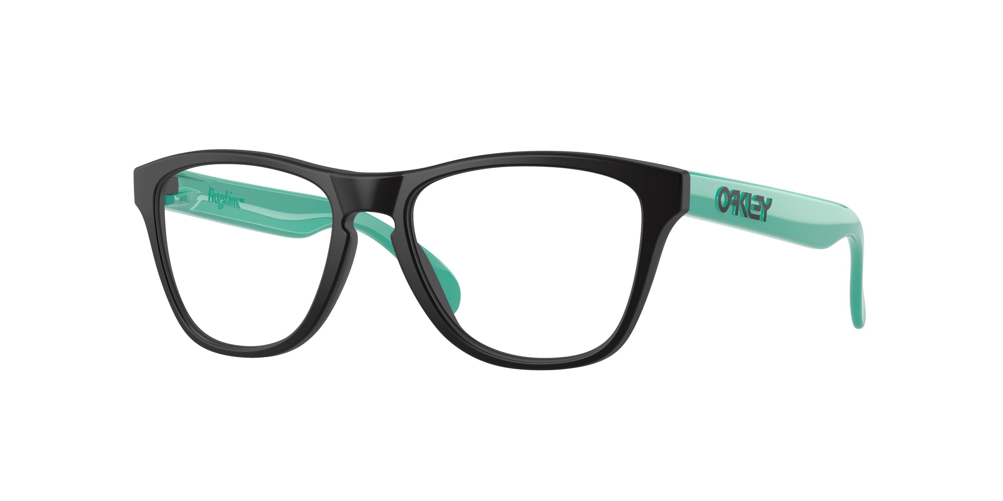 Oakley Bambino Oakley OY8009 Frogskins xs rx 800901 Montature da vista bambino Plastica Nero Rotonda