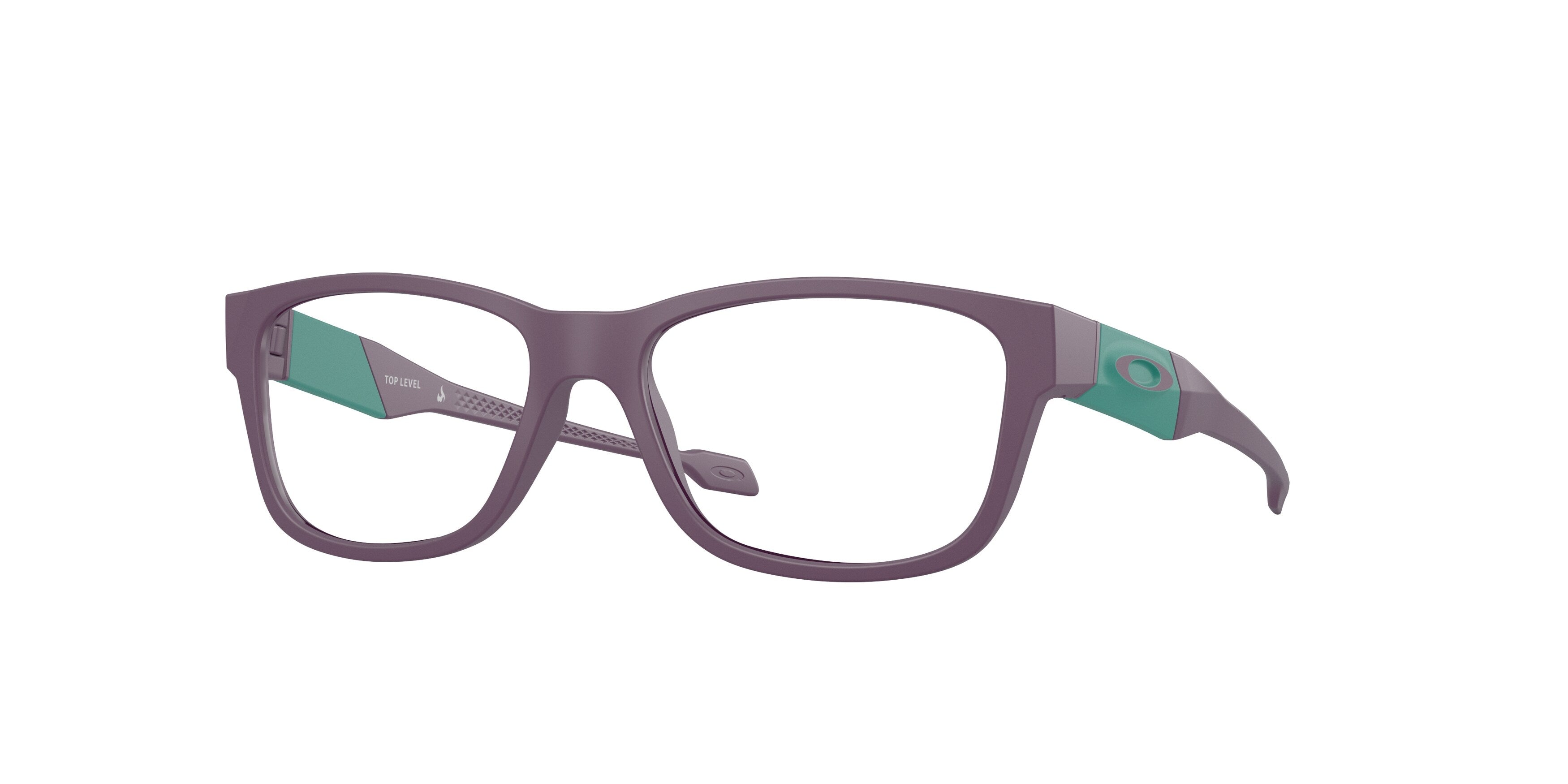 Oakley Bambino Oakley OY8012 TOP LEVEL 801208 Montature da vista bambino O_Matter Viola Trasparente Squadrata Normale