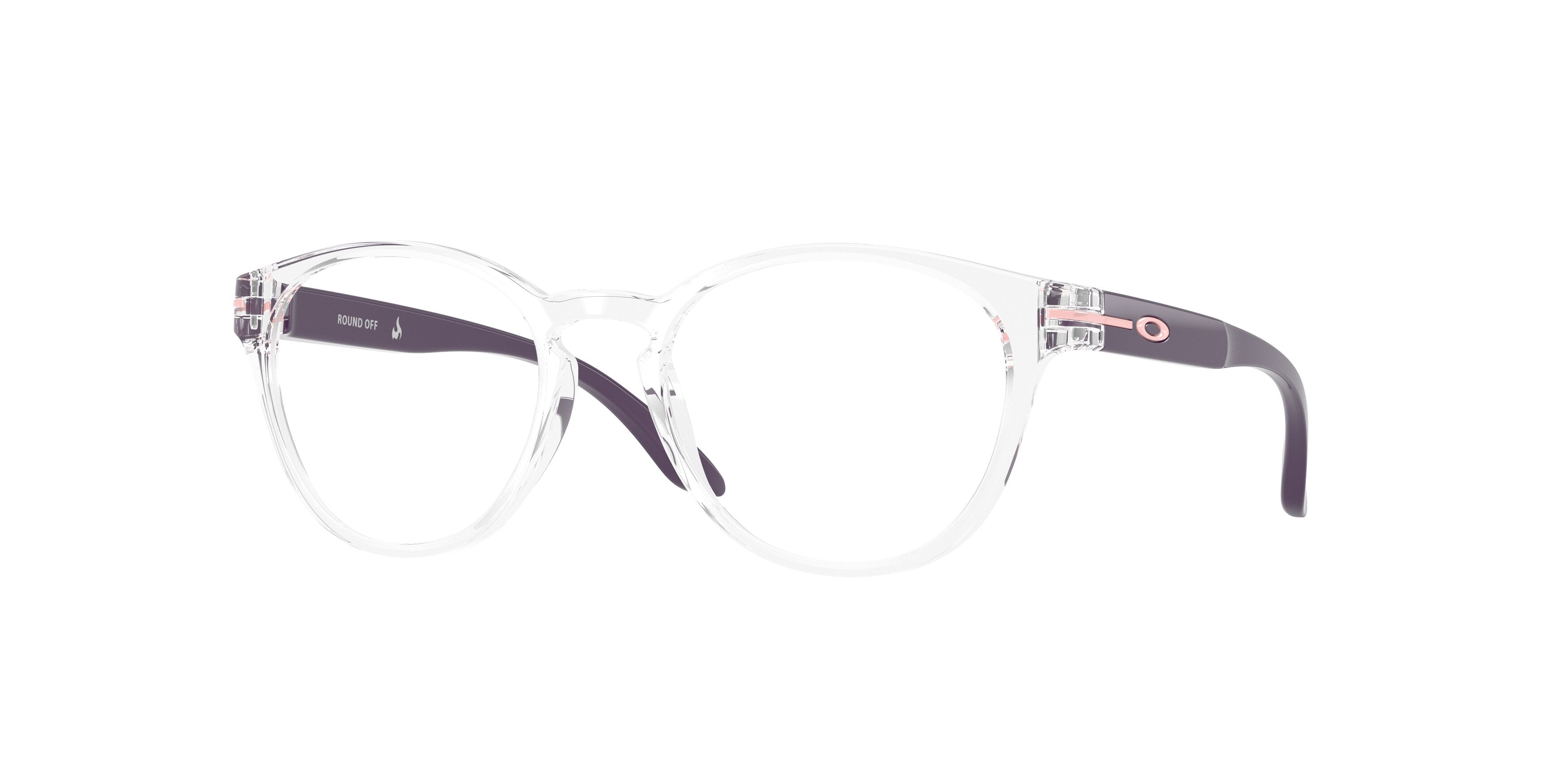 Oakley Bambino Oakley OY8017 ROUND OFF 801706 Montature da vista bambino O_Matter Trasparente Trasparente Rotonda Normale