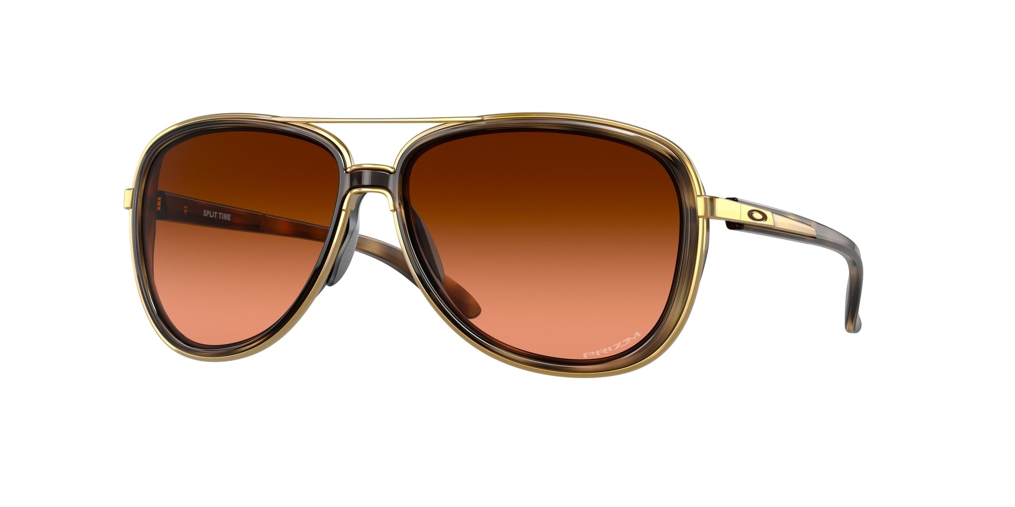 Oakley Donna Oakley OO4129 SPLIT TIME 412918 Occhiali da sole Metallo Tartaruga Marrone Rotonda Normale Sfumato Oakley Donna Oakley OO4129 SPLIT TIME 412918 Occhiali da sole Metallo Tartaruga Marrone Rotonda Normale Sfumato