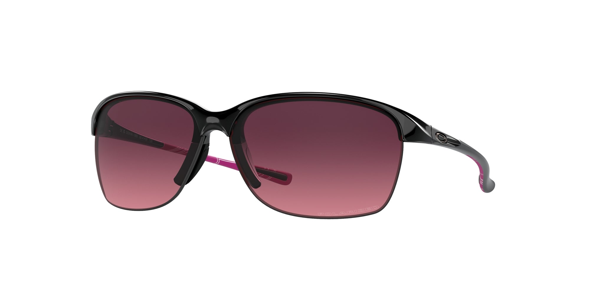 Oakley Donna Oakley OO9191 UNSTOPPABLE 919110 Occhiali da sole O_Matter Nero Rosa Squadrata Polarizzata Sfumato