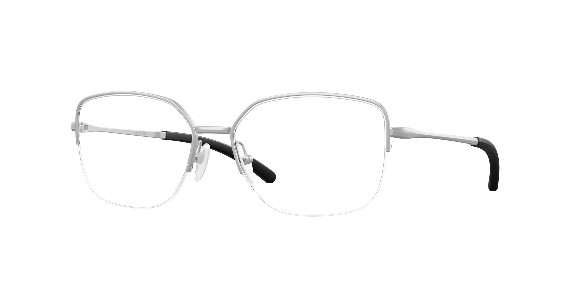 Oakley Donna Oakley OX3006 MOONGLOW 300604 Montature da vista Metallo Argento Trasparente Rotonda Normale Oakley Donna Oakley OX3006 MOONGLOW 300604 Montature da vista Metallo Argento Trasparente Rotonda Normale