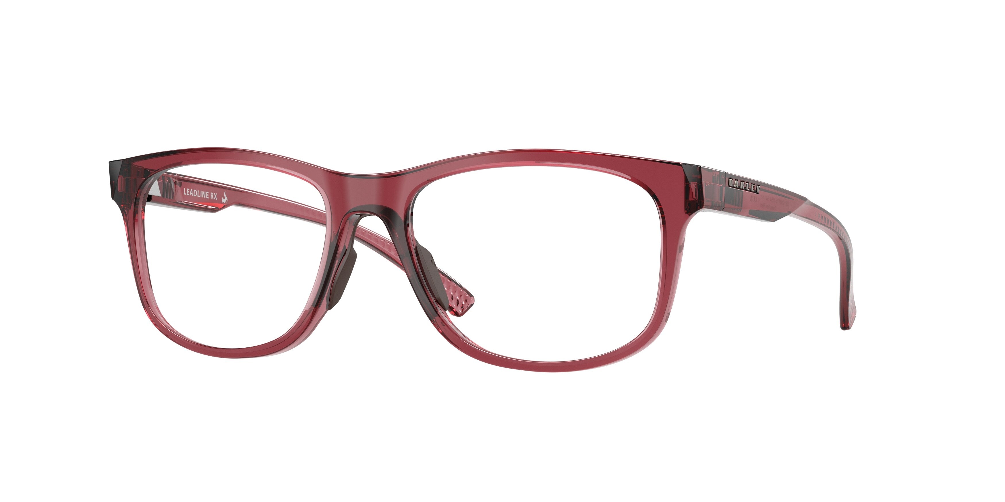 Oakley Donna Oakley OX8175 LEADLINE RX 817511 Montature da vista O_Matter Rosso Trasparente Squadrata Normale