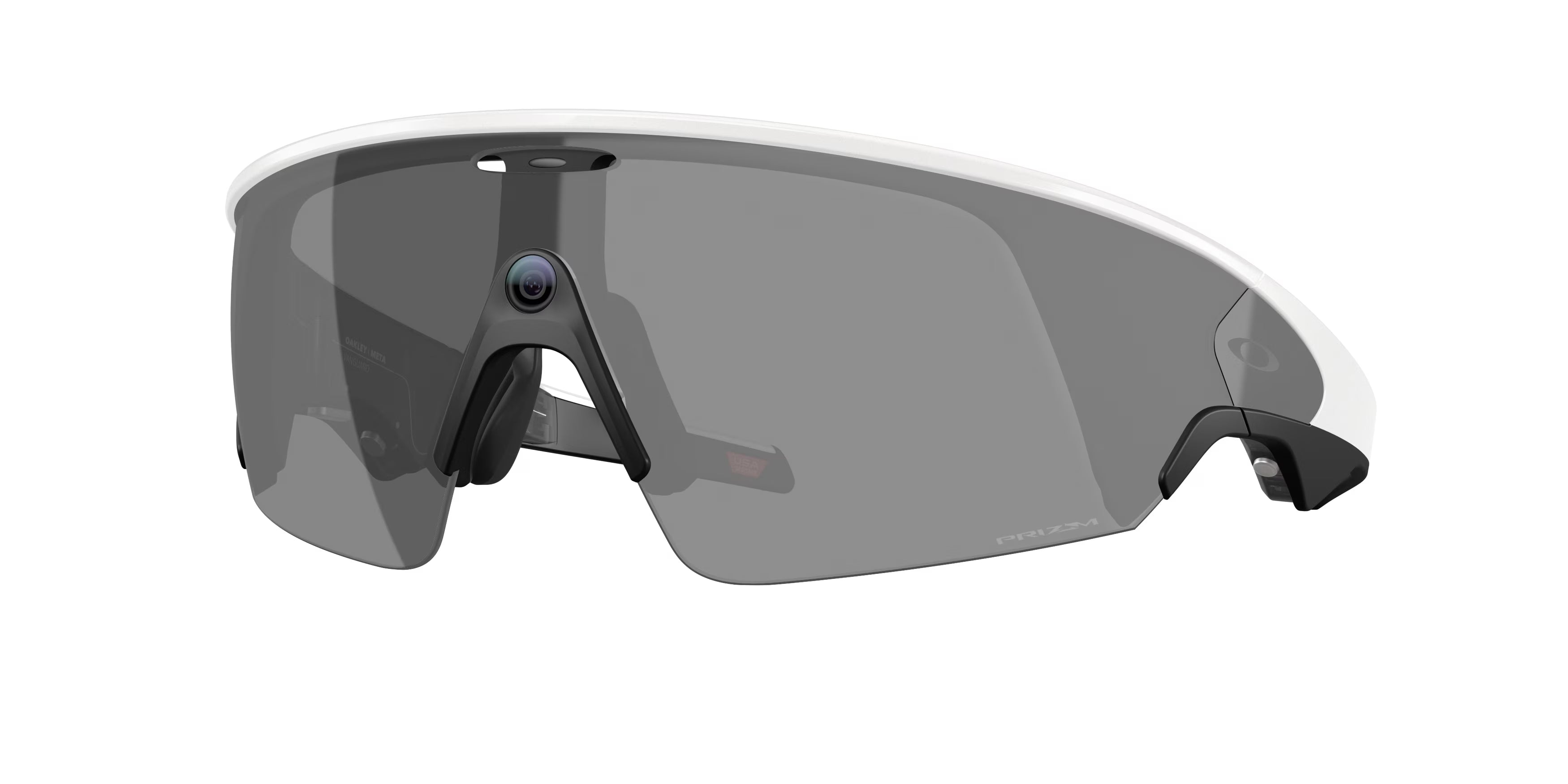 Oakley Unisex Oakley Meta OW8001 Vanguard 800105 Smart glasses O_Matter Bianco Nero Geometrica Specchiate Prizm