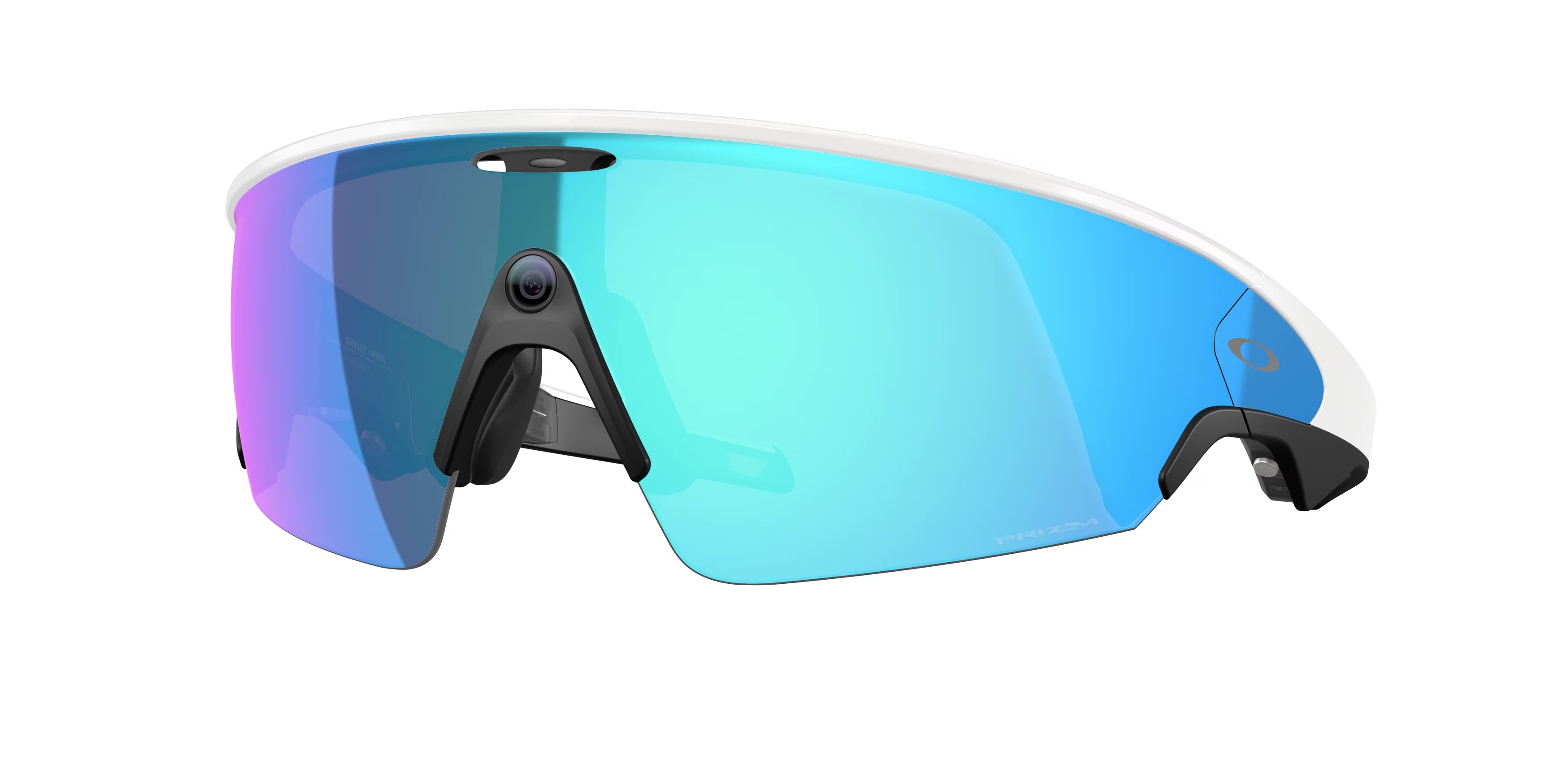 Oakley Unisex Oakley Meta OW8001 Vanguard 800106 Smart glasses O_Matter Bianco Grigio Geometrica Specchiate Prizm