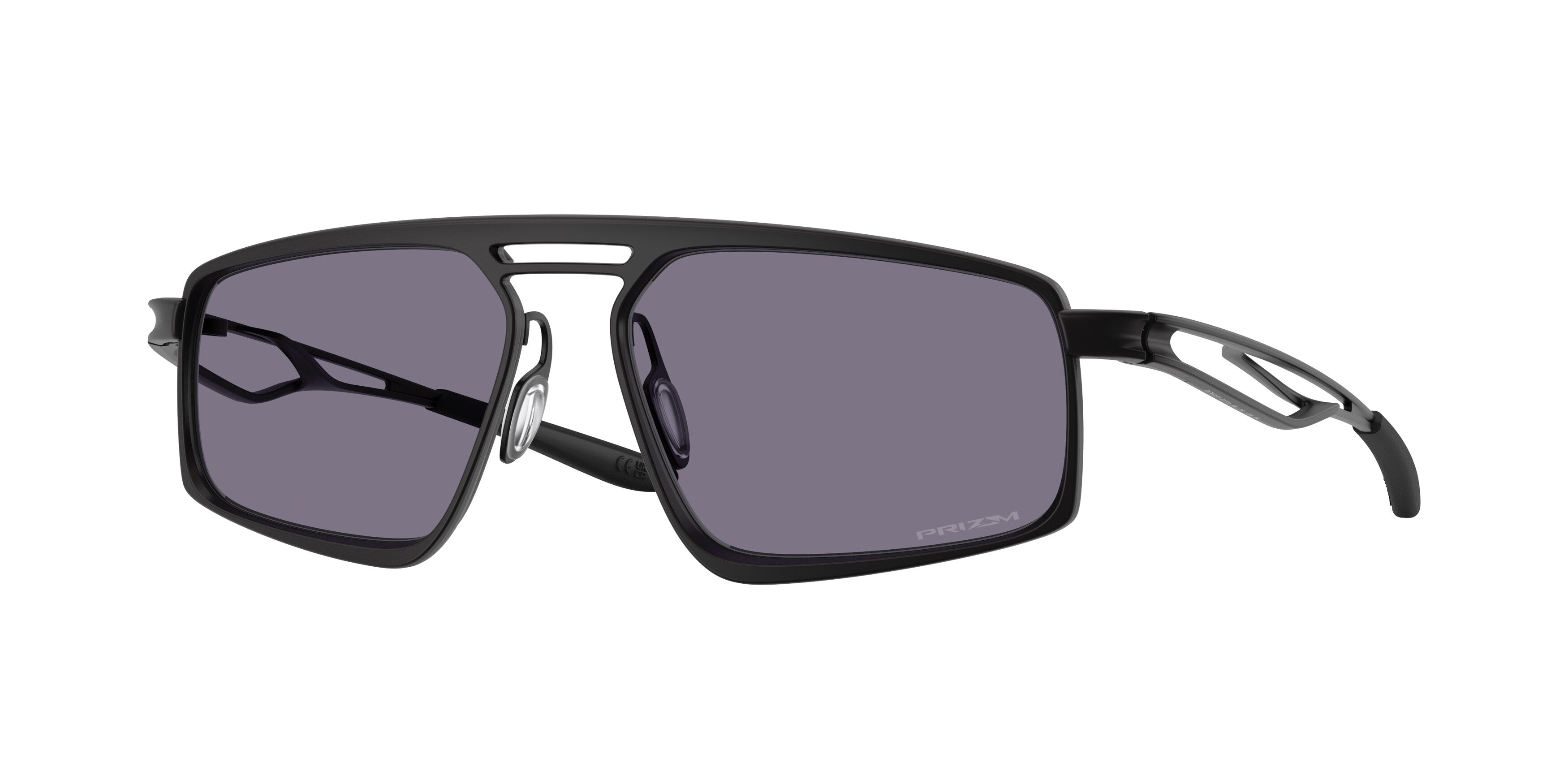 Oakley Unisex Oakley OO6031 BUSHWICK 603101 Occhiali da sole Titanio Nero Grigio Squadrata Normale
