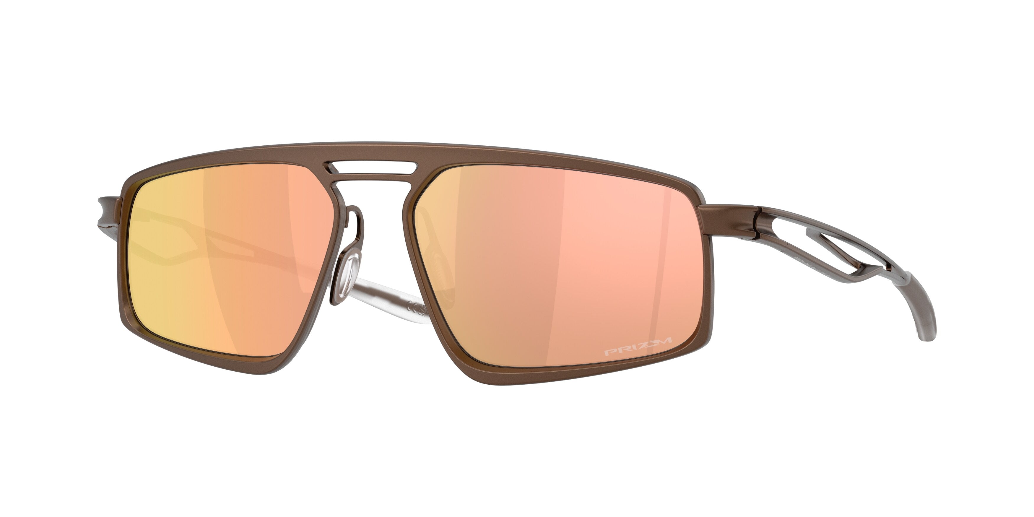 Oakley Unisex Oakley OO6031 BUSHWICK 603103 Occhiali da sole Titanio Bronzo Oro Squadrata Normale