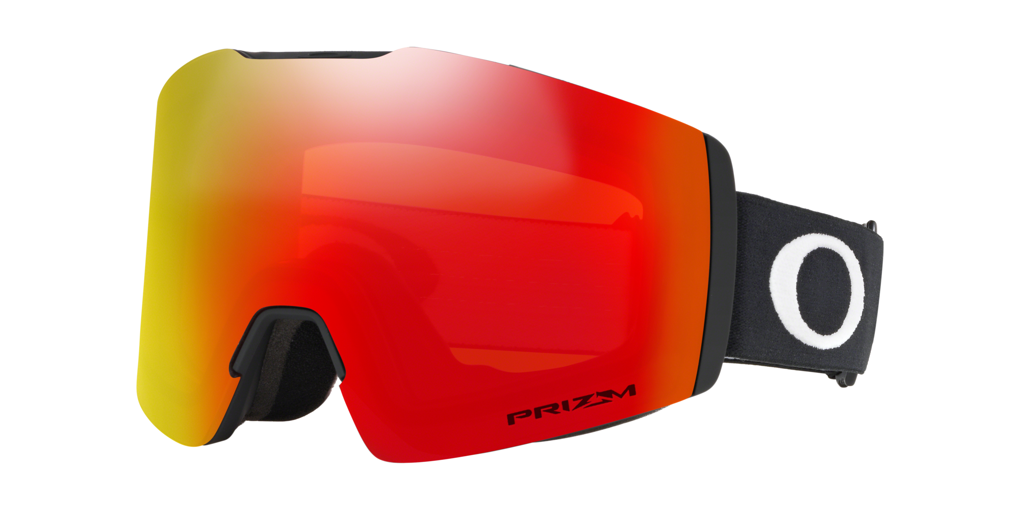 Oakley Unisex Oakley OO7103 FALL LINE M 710311 Maschere da sci O_Matter Nero Arancione Maschera Normale Prizm