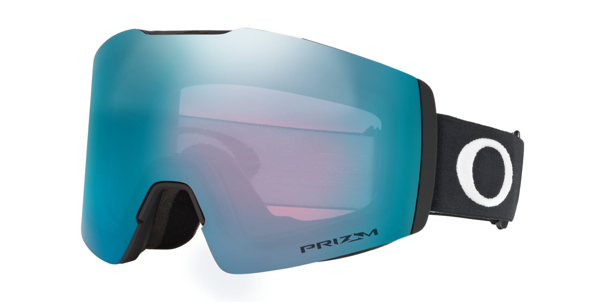 Oakley Unisex Oakley OO7103 FALL LINE M 710312 Maschere da sci O_Matter Nero Blu Maschera Normale Prizm