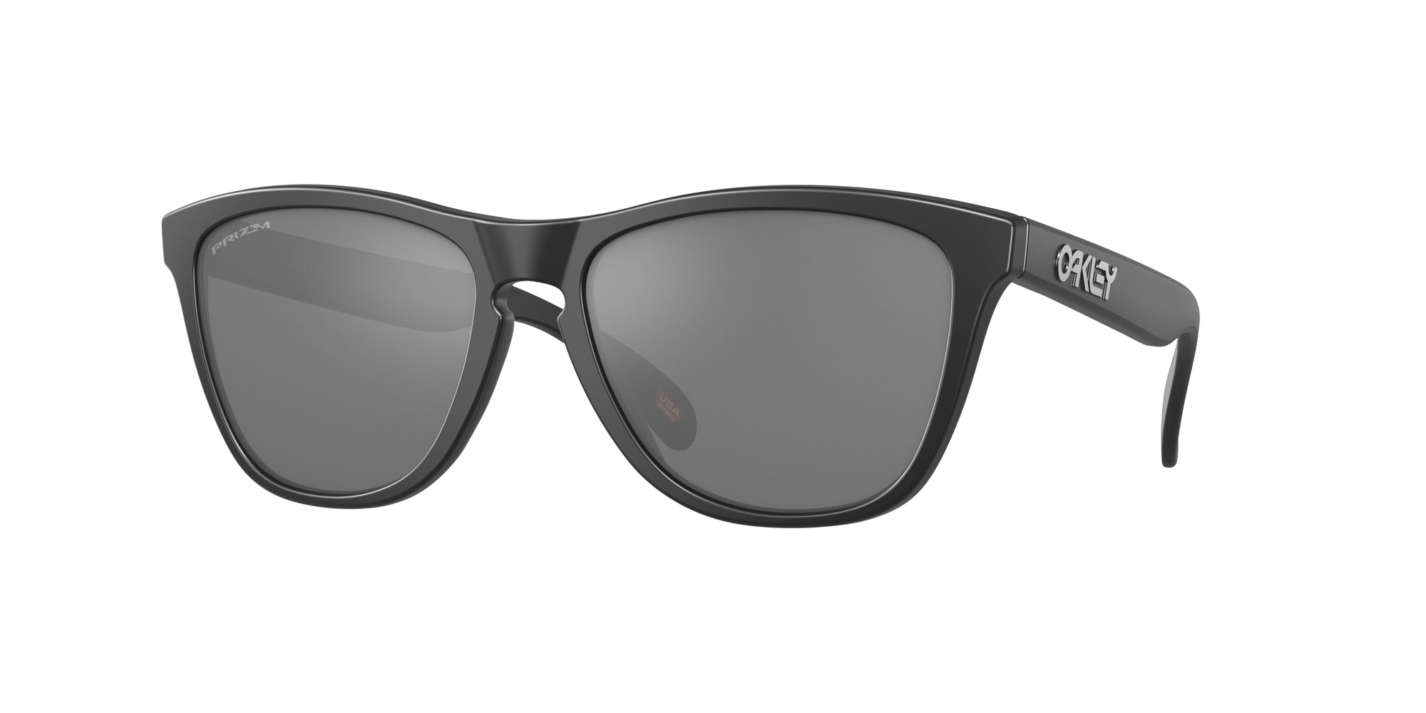 Oakley Unisex Oakley OO9013 FROGSKINS 9013F7 Occhiali da sole O_Matter Nero Grigio Squadrata Polarizzata Prizm