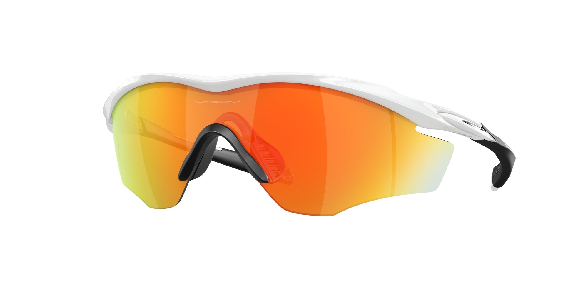 Oakley Unisex Oakley OO9343 M2 FRAME XL 934305 Occhiali da sole O_Matter Bianco Arancione Maschera Normale Prizm Iridium