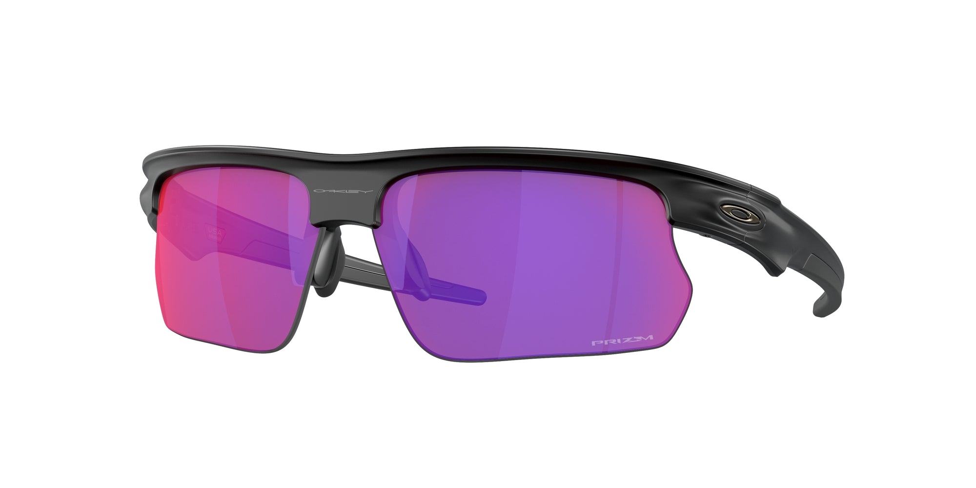 Oakley Unisex Oakley OO9400 BISPHAERA 940008 Occhiali da sole O_Matter Nero Viola Squadrata Normale Prizm