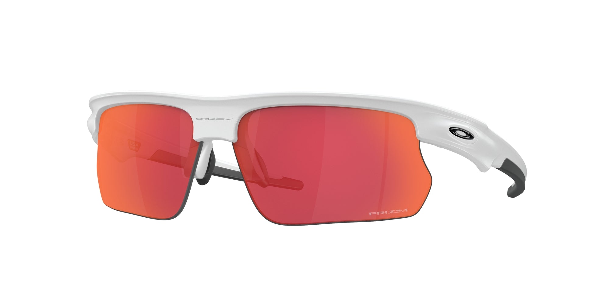 Oakley Unisex Oakley OO9400 BISPHAERA 940010 Occhiali da sole O_Matter Bianco Viola Squadrata Normale Prizm