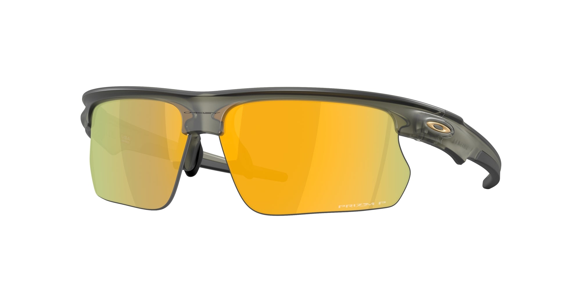 Oakley Unisex Oakley OO9400 BISPHAERA 940020 Occhiali da sole O_Matter Verde Oro Squadrata Polarizzata
