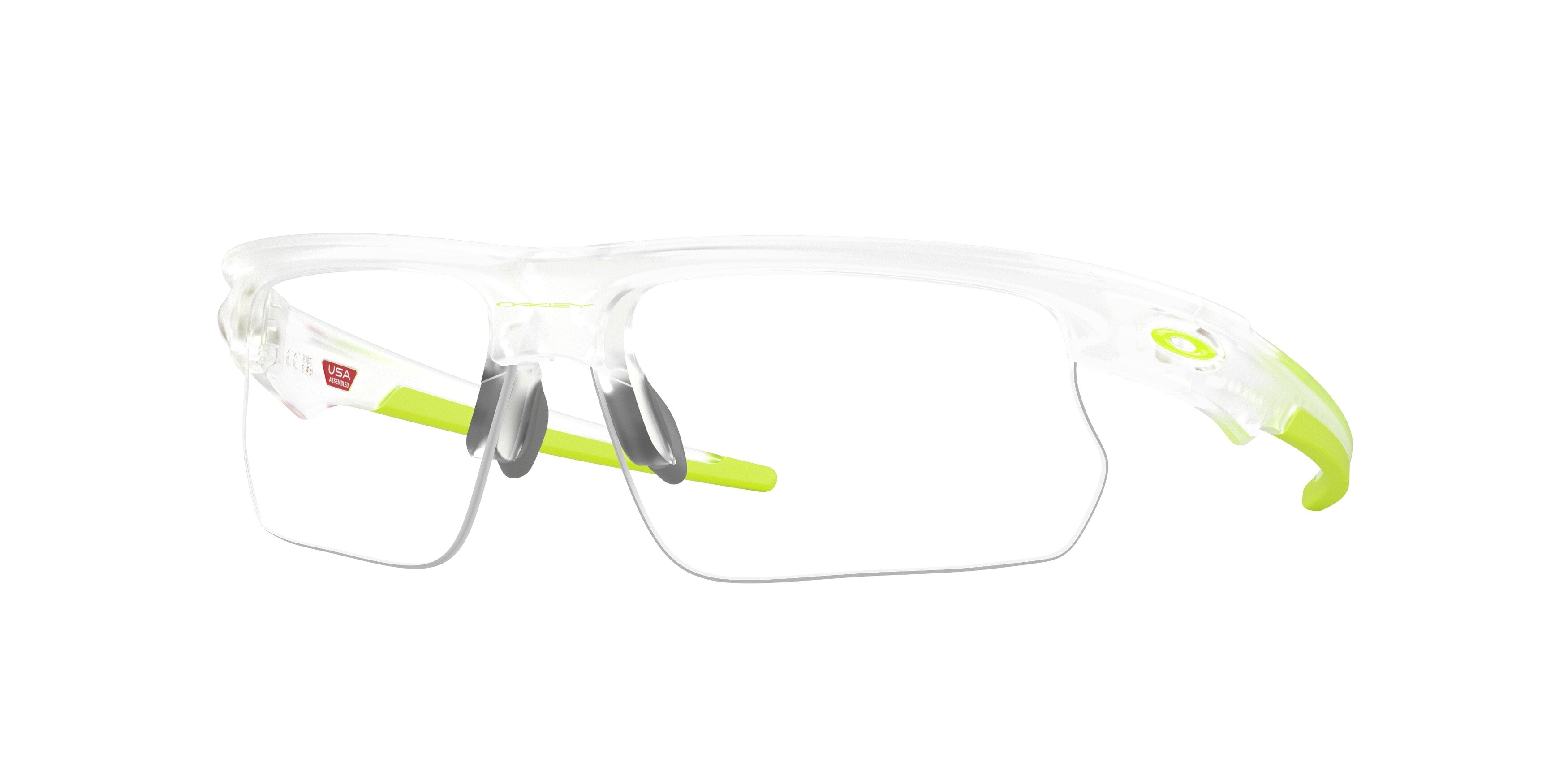 Oakley Unisex Oakley OO9400 BISPHAERA 940025 Occhiali da sole O_Matter Trasparente Trasparente Squadrata Normale