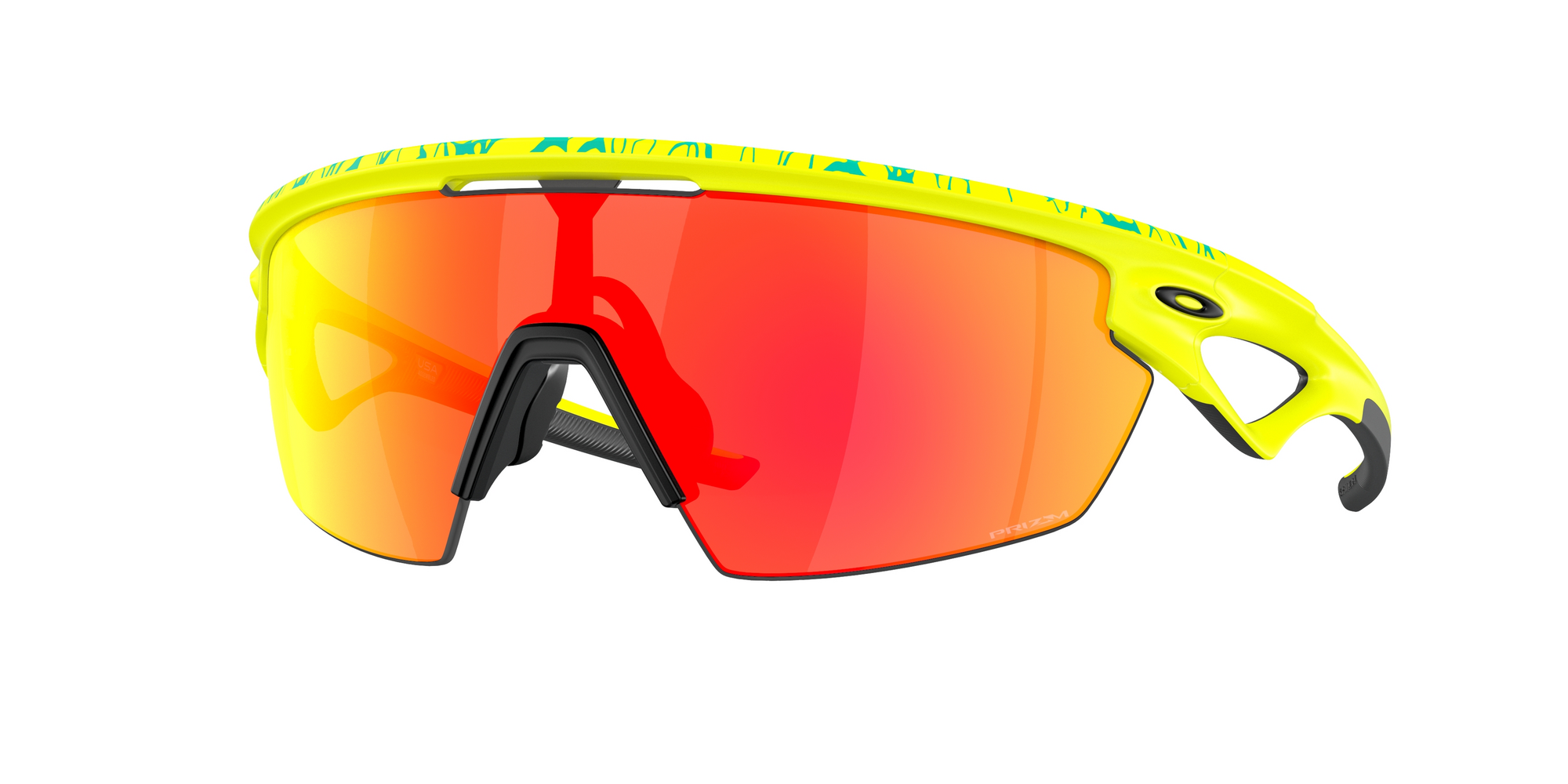 Oakley Unisex Oakley OO9403 SPHAERA 940314 Occhiali da sole O_Matter Giallo Rosso Maschera Normale